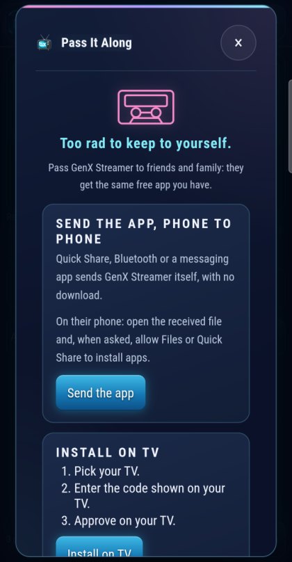 Pass It Along on a phone: Too rad to keep to yourself
